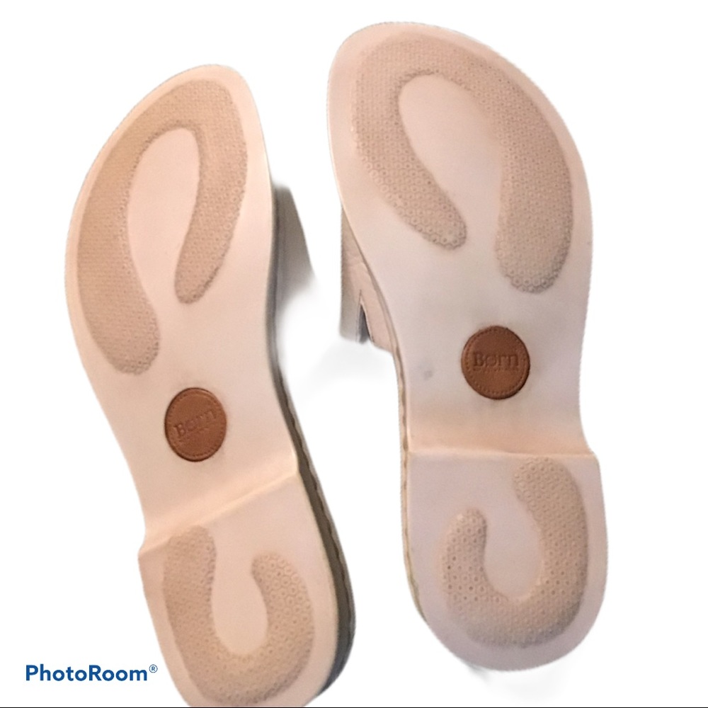 Women’s Slide Sandals - Blush Pink Leather - Picture 5 of 6